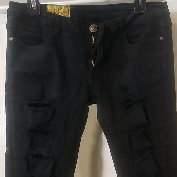 Machine Denim - Black distressed jeans